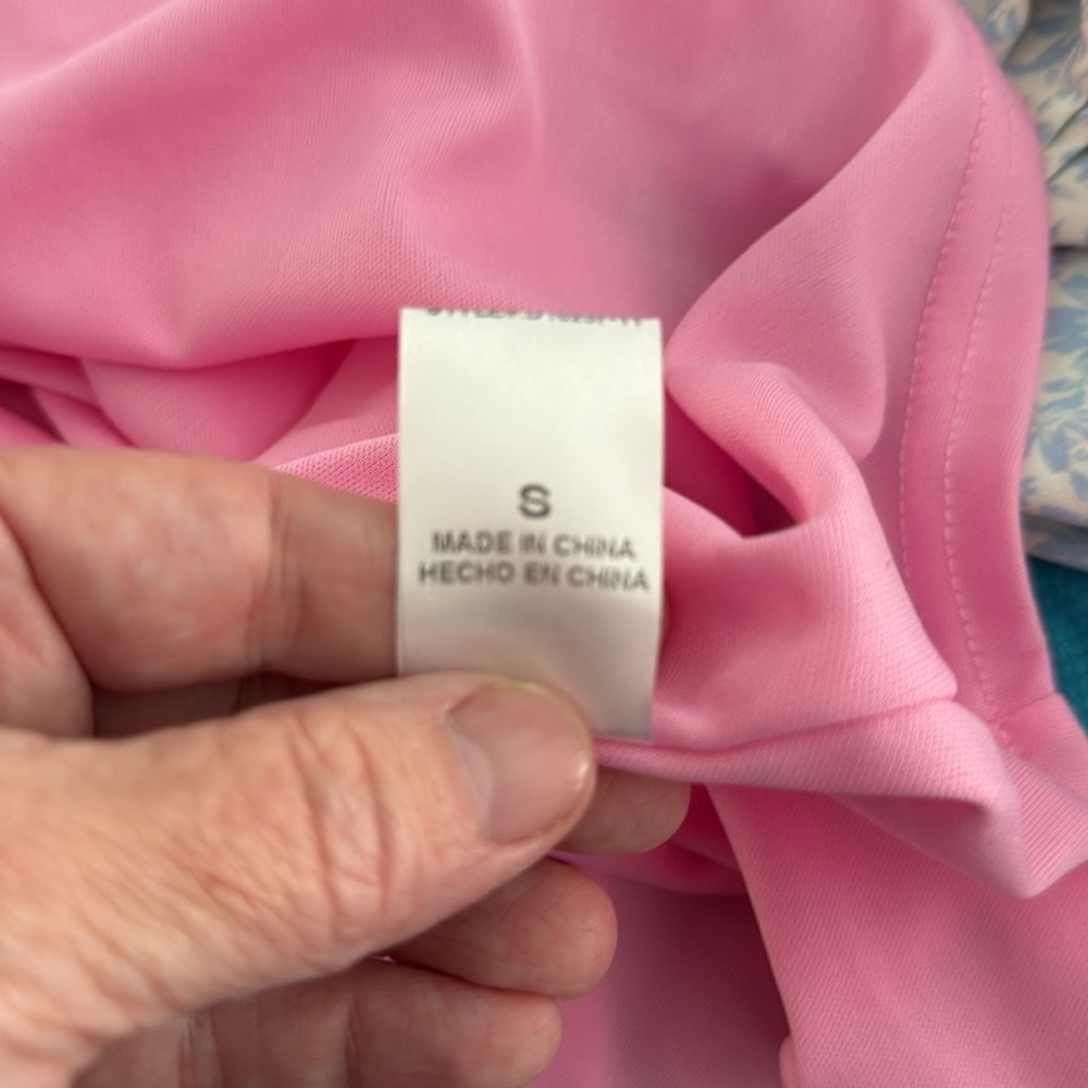 Emily Wonder Pink Abstract Babydoll Dress S | NWT Oversized Lined Feminine‎ - Picture 9 of 9